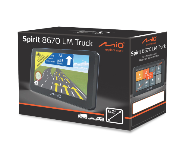 Mio Spirit 8670 6,2'' Truck Europa Dożywotnia - 317878 - zdjęcie 2